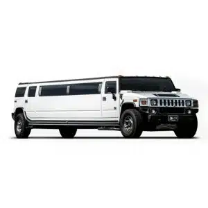 White Stretch Hummer H2